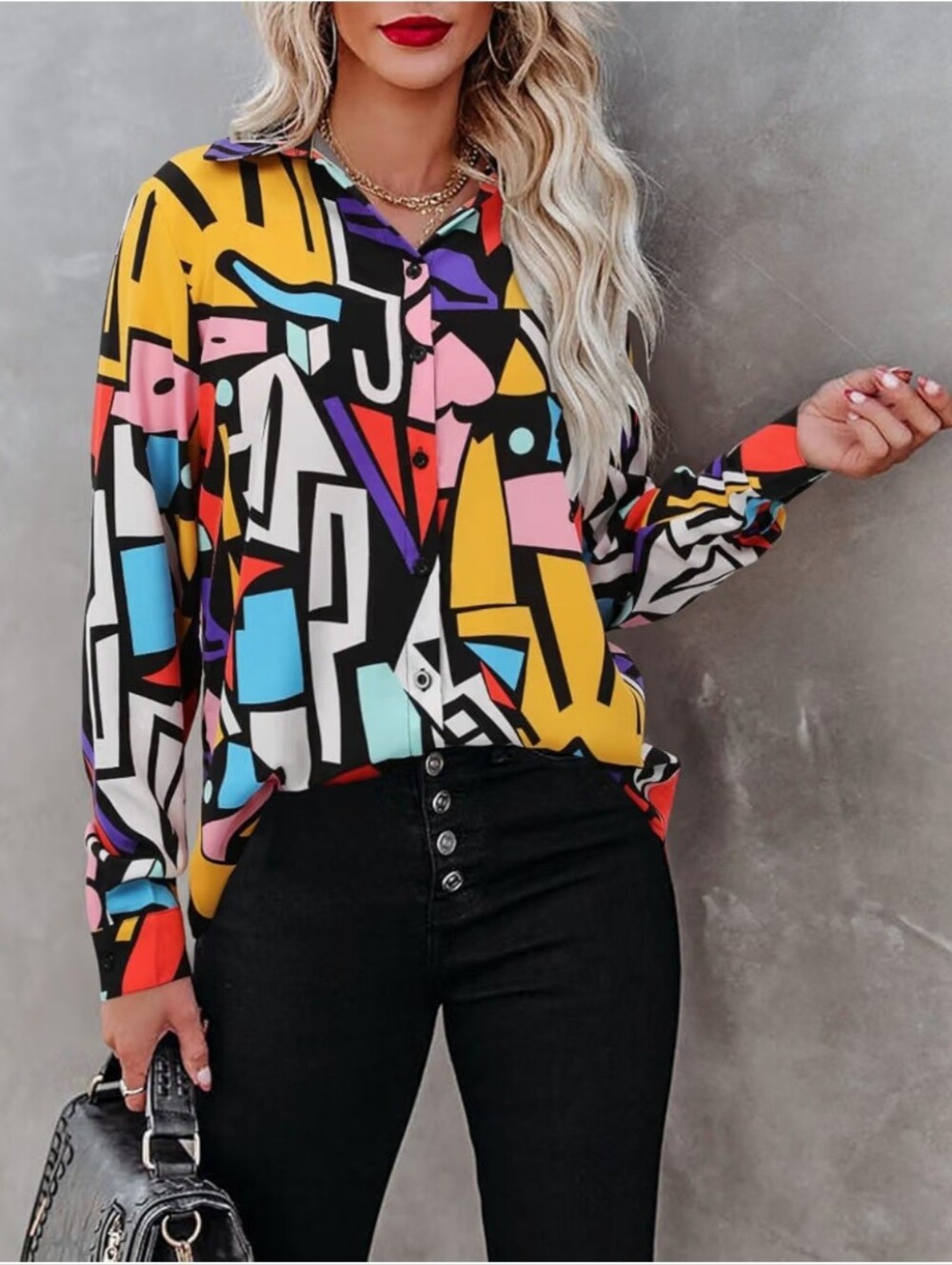 Vibrant Geometric Shirt